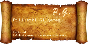 Pilinszki Gilgames névjegykártya